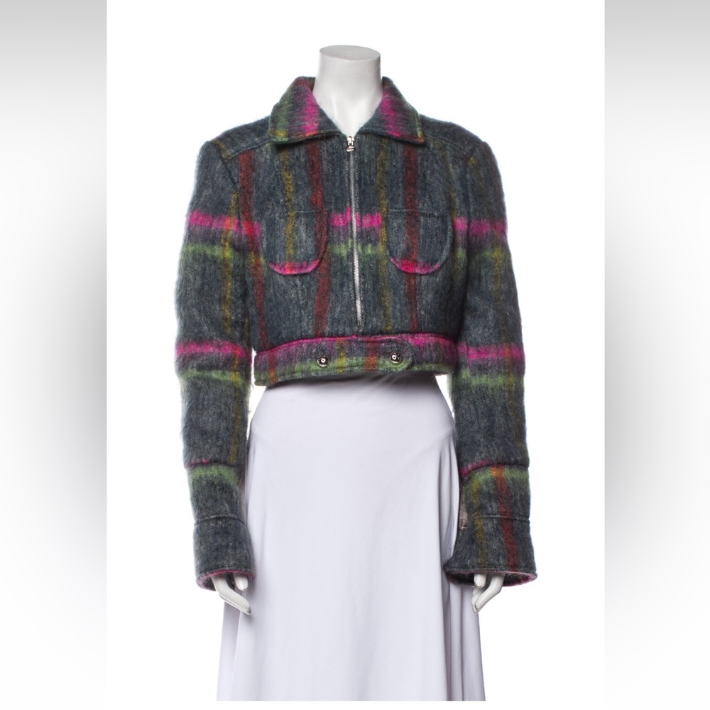 Anna Sui vintage 90s mohair cropped jacket